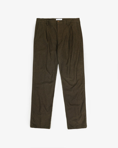 ROTHOLZ - Flannel Everyday Pant Organic Cotton Twill Brown - WERTE FREUNDE