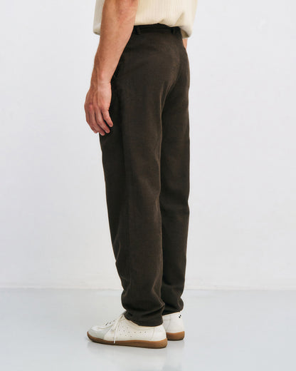 ROTHOLZ - Flannel Everyday Pant Organic Cotton Twill Brown - WERTE FREUNDE