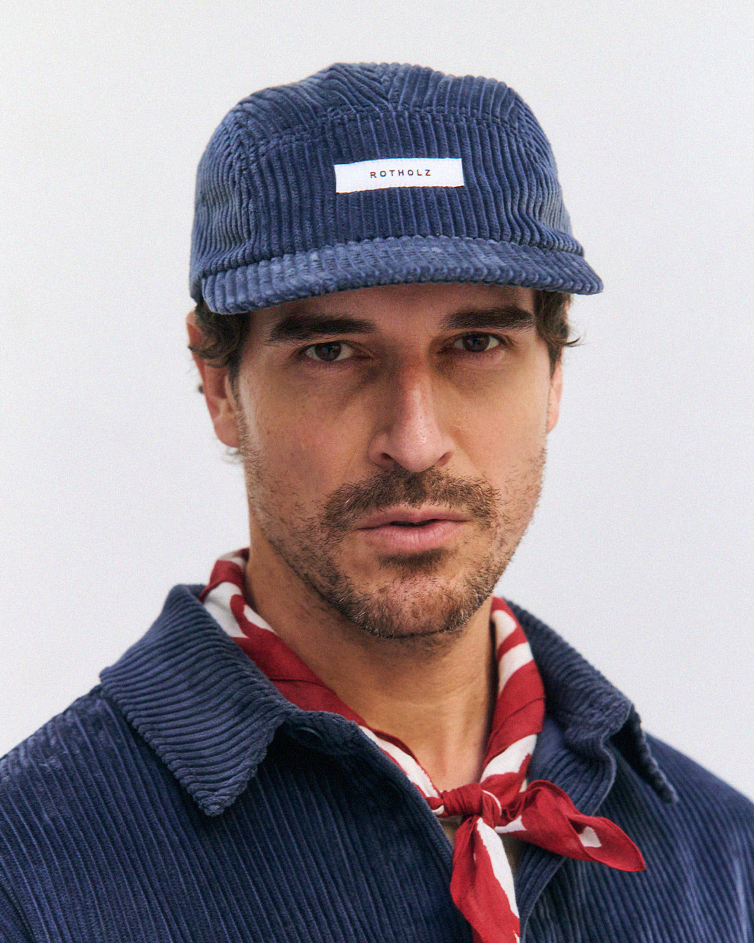 ROTHOLZ - Cord 5-Panel Cap Organic Cotton Stone Blue - WERTE FREUNDE