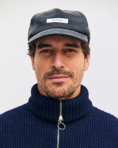 ROTHOLZ - Fleece Floppy Cap Organic Cotton True Black - WERTE FREUNDE