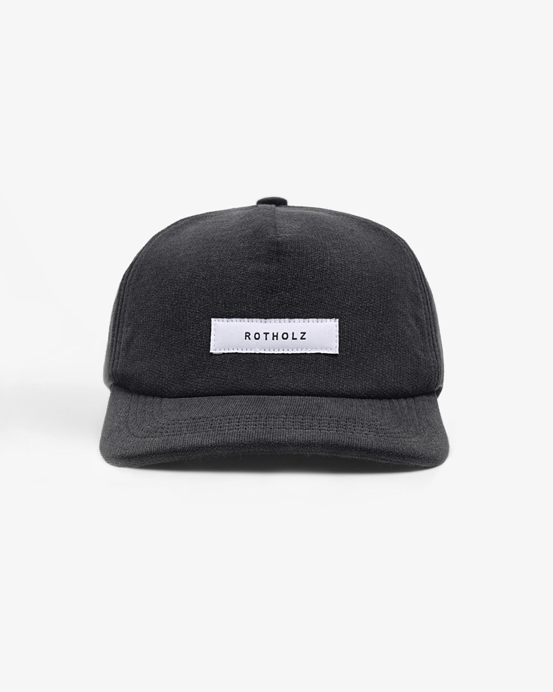 ROTHOLZ - Fleece Floppy Cap Organic Cotton True Black - WERTE FREUNDE