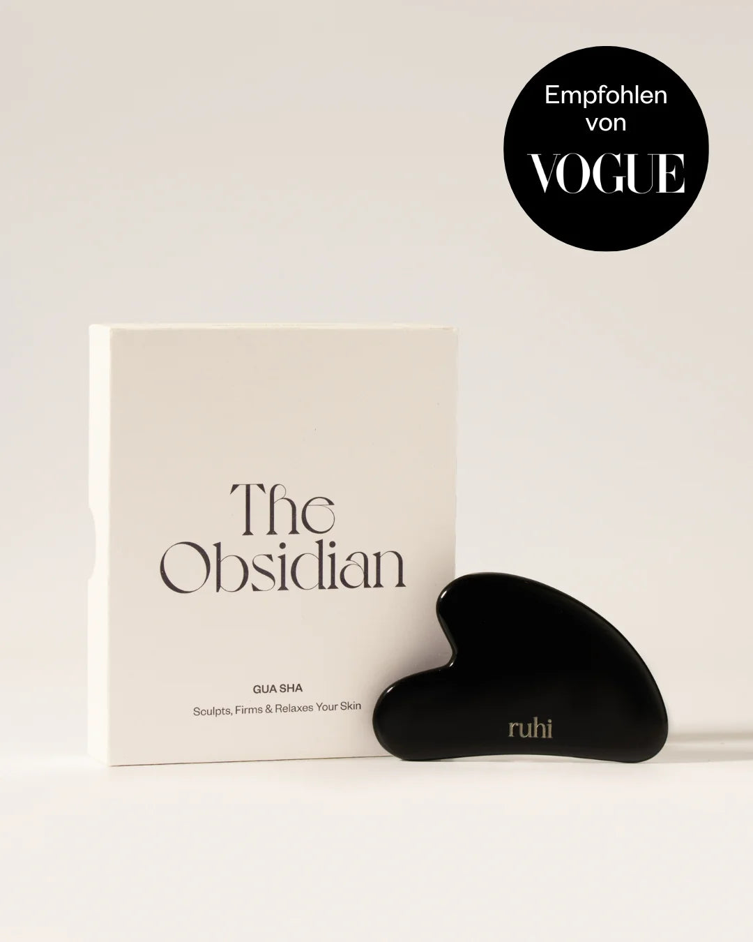 ruhi - the Obsidian Gua Sha  1 Stk. - WERTE FREUNDE