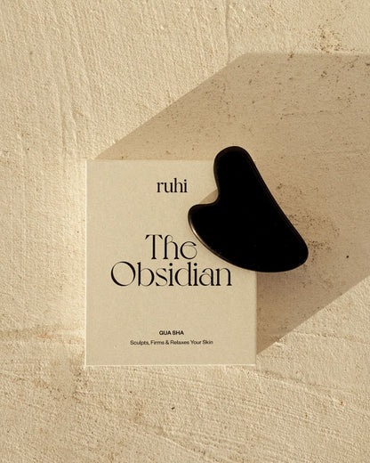 ruhi - the Obsidian Gua Sha  1 Stk. - WERTE FREUNDE
