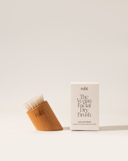 ruhi - the Vegan Facial Dry Brush  1 Stk. - WERTE FREUNDE