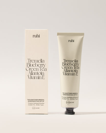 ruhi - The Adaptogen Mineral Sunscreen Face SPF 50 50 ml - WERTE FREUNDE