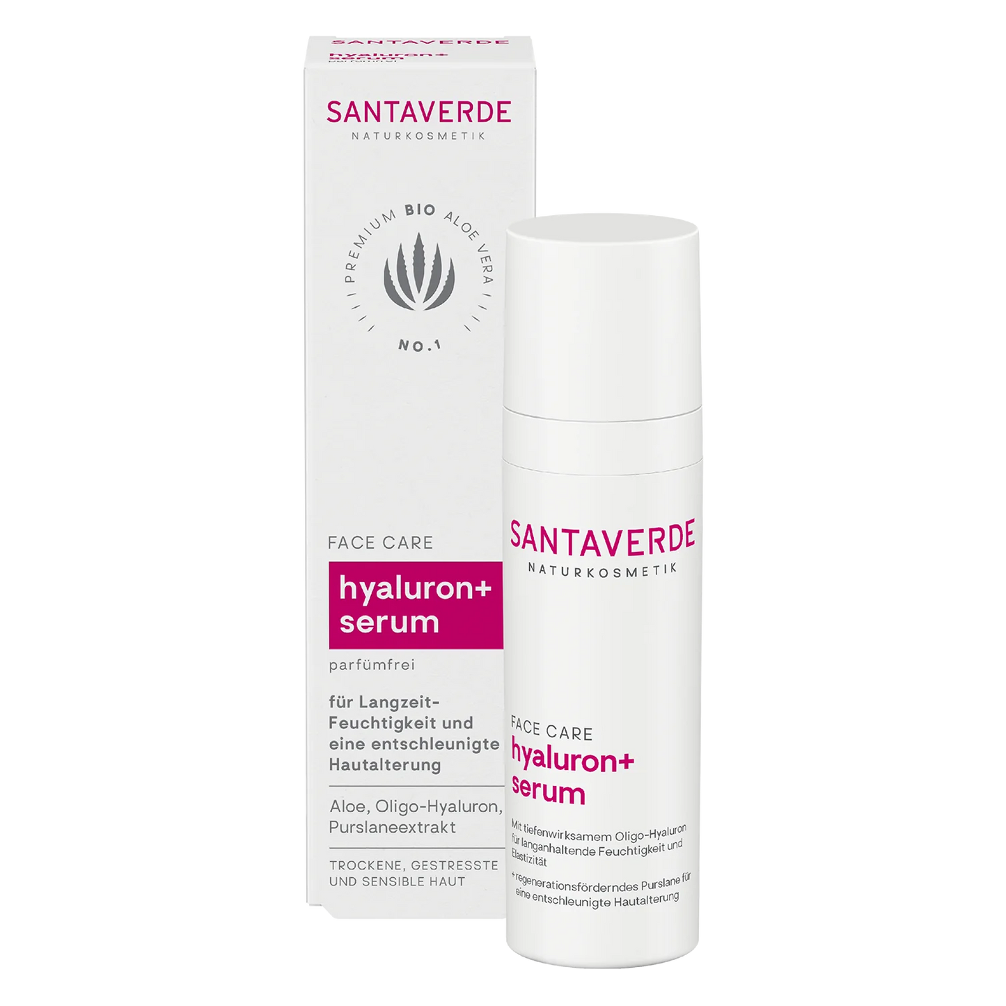 Santaverde - Hyaluron+ Serum ohne Duft 30 ml - WERTE FREUNDE