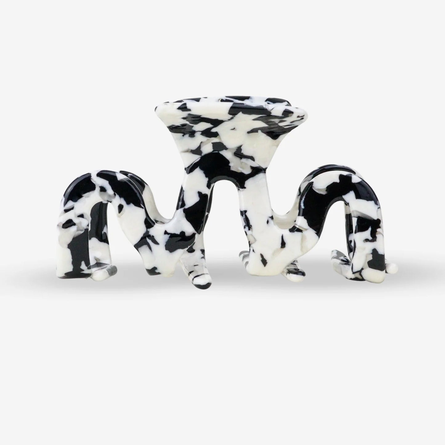 sasstie - Grand Wave Black Marble Haarklammer - WERTE FREUNDE