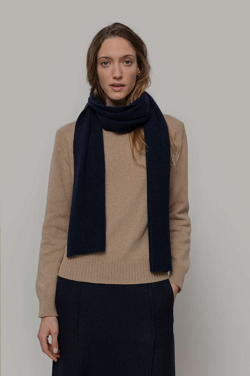 Rifo - Federico Cashmere Scarf Blue Mora
