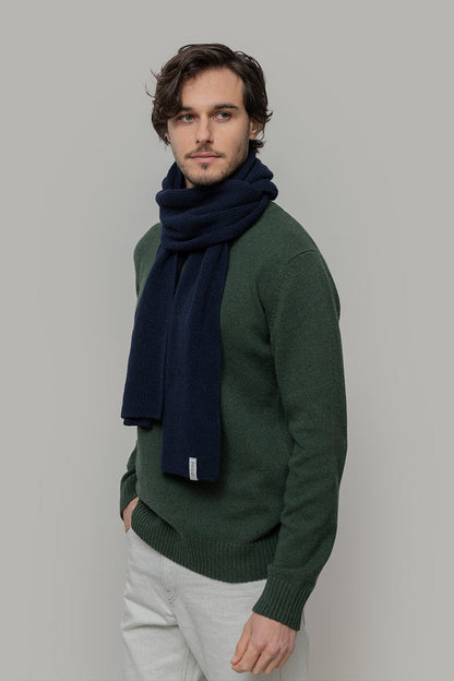 Rifo - Federico Cashmere Scarf Blue Mora