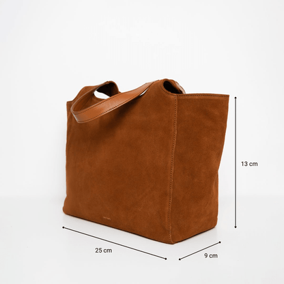 ann kurz - SHOULDER SHOPPER SUEDE MIX CUERO