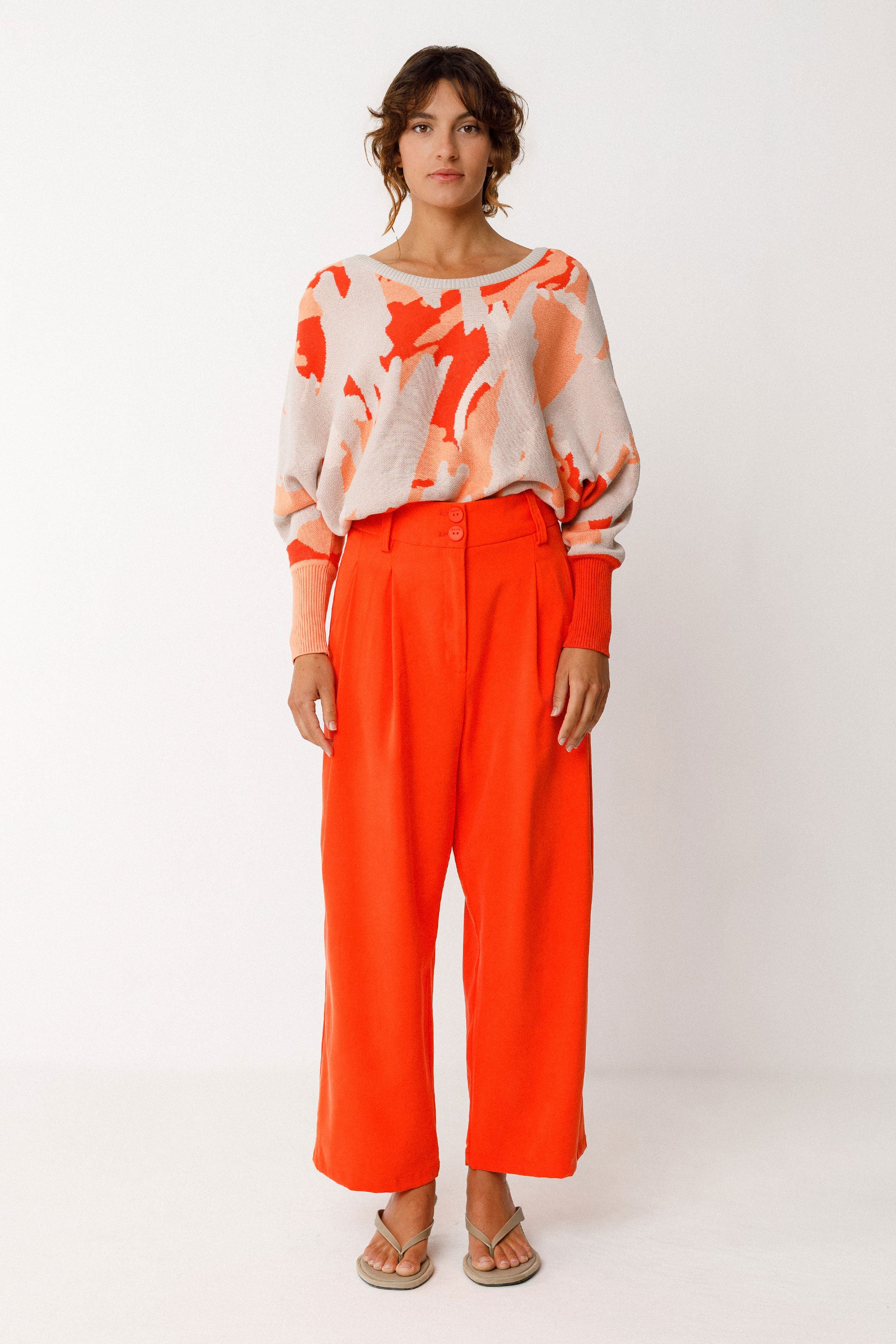 SKFK - ESTI TROUSERS ORANGE - WERTE FREUNDE