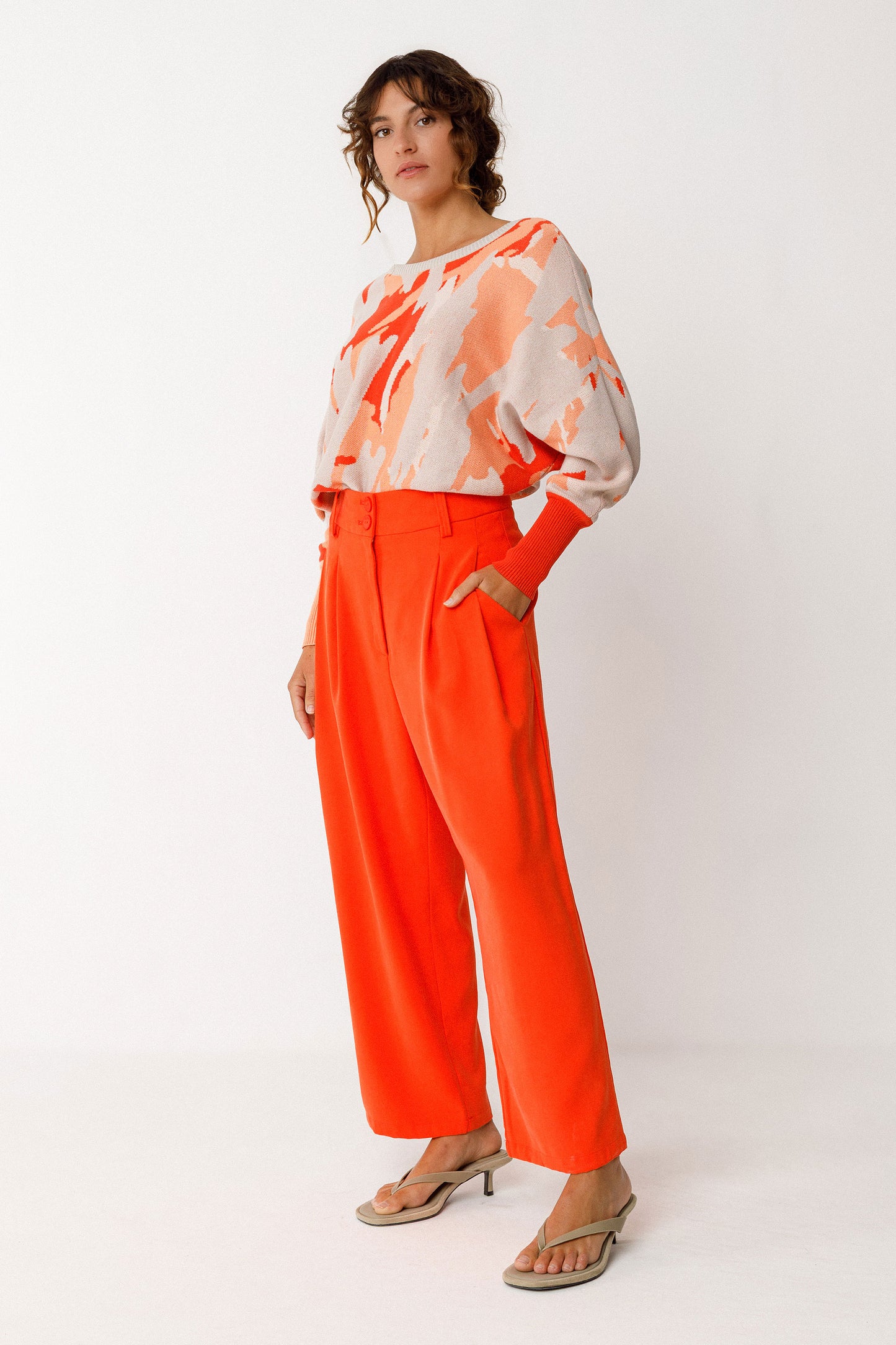 SKFK - ESTI TROUSERS ORANGE - WERTE FREUNDE