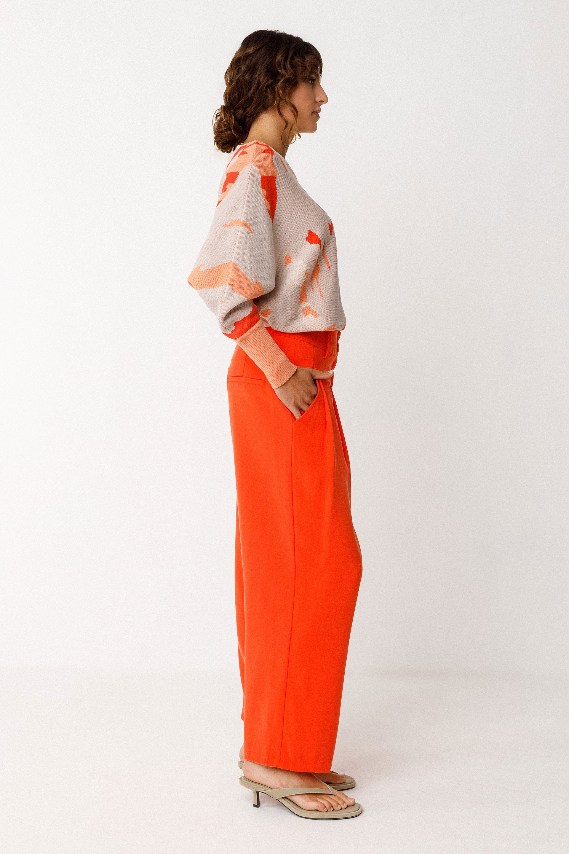 SKFK - ESTI TROUSERS ORANGE - WERTE FREUNDE