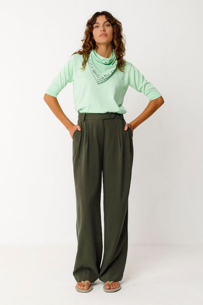 SKFK - HAIDE TROUSERS BOTTLE GREEN - WERTE FREUNDE