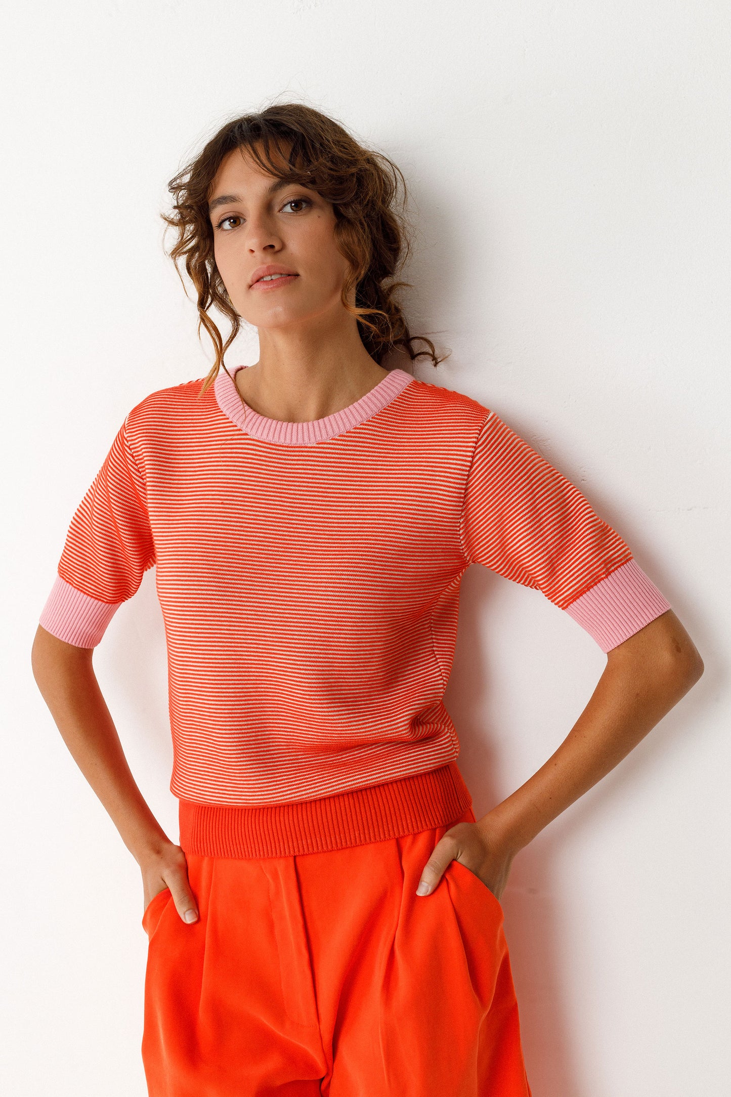 SKFK - MUIKE SWEATERS ORANGE - WERTE FREUNDE