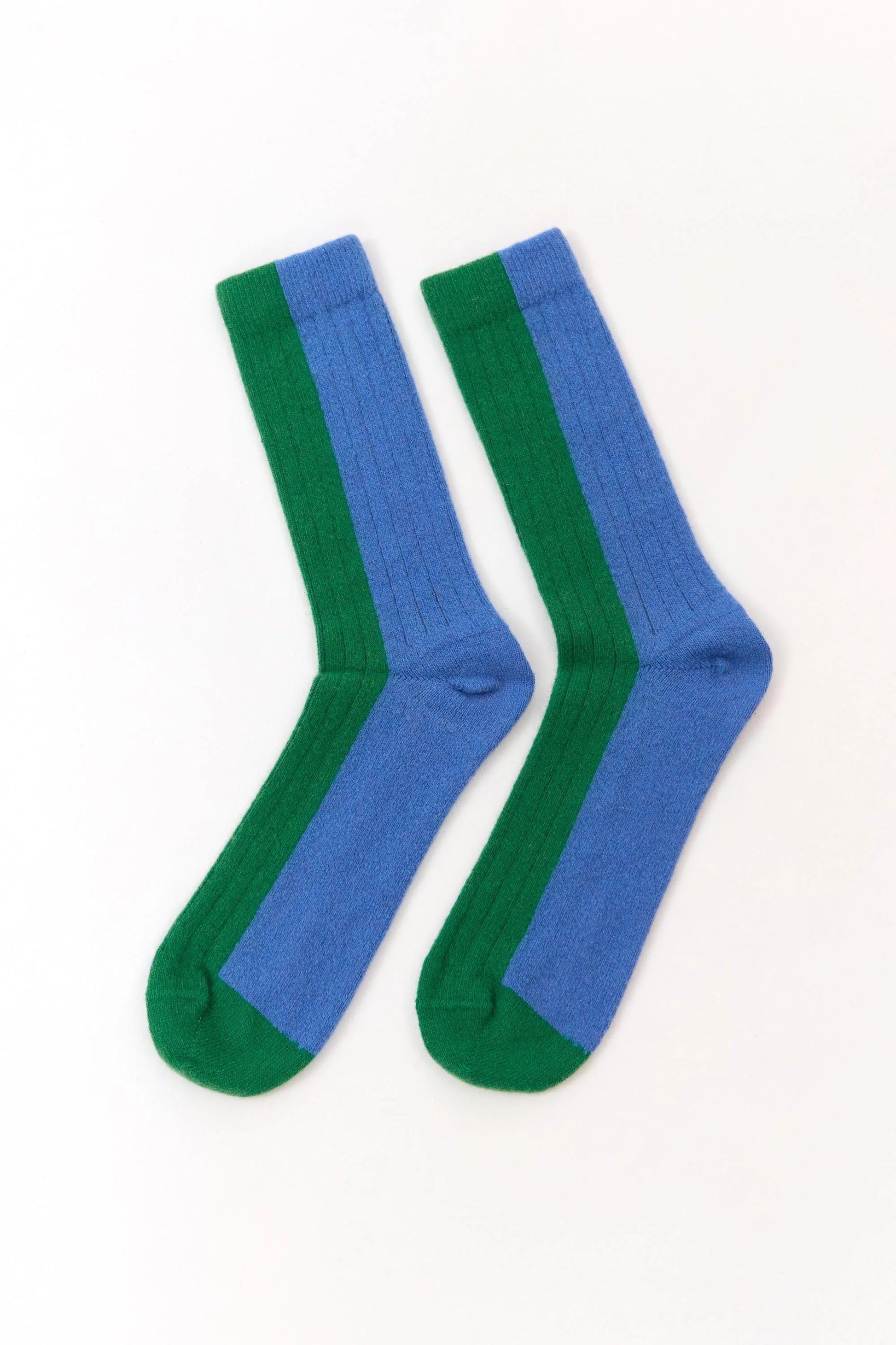Suite 13 - BICOLOR WOOL SOCKS GREEN - WERTE FREUNDE