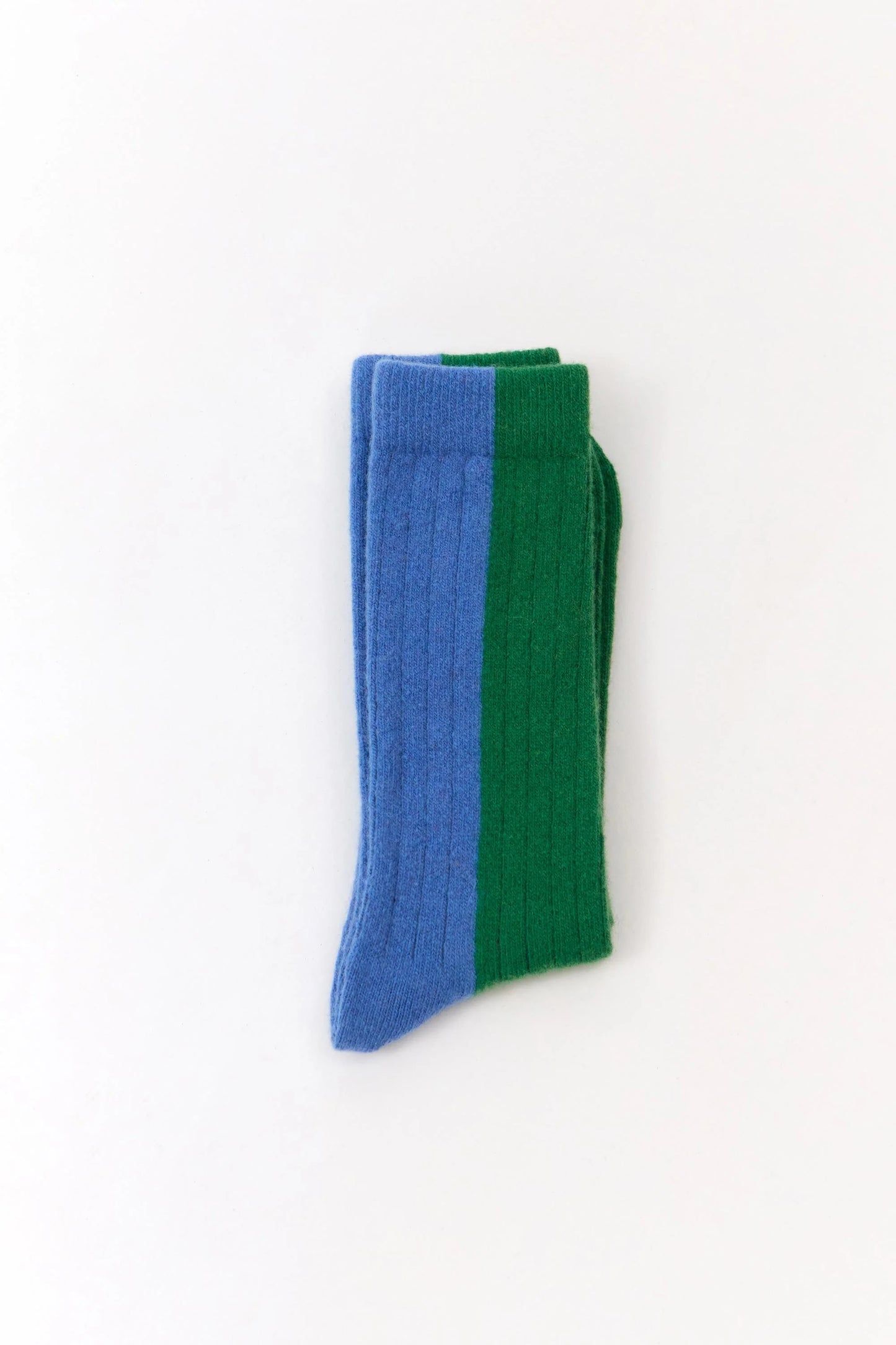 Suite 13 - BICOLOR WOOL SOCKS GREEN - WERTE FREUNDE