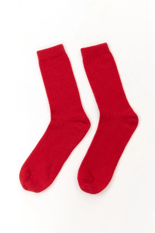 Suite 13 - LISOS WOOL SOCKS RED - WERTE FREUNDE