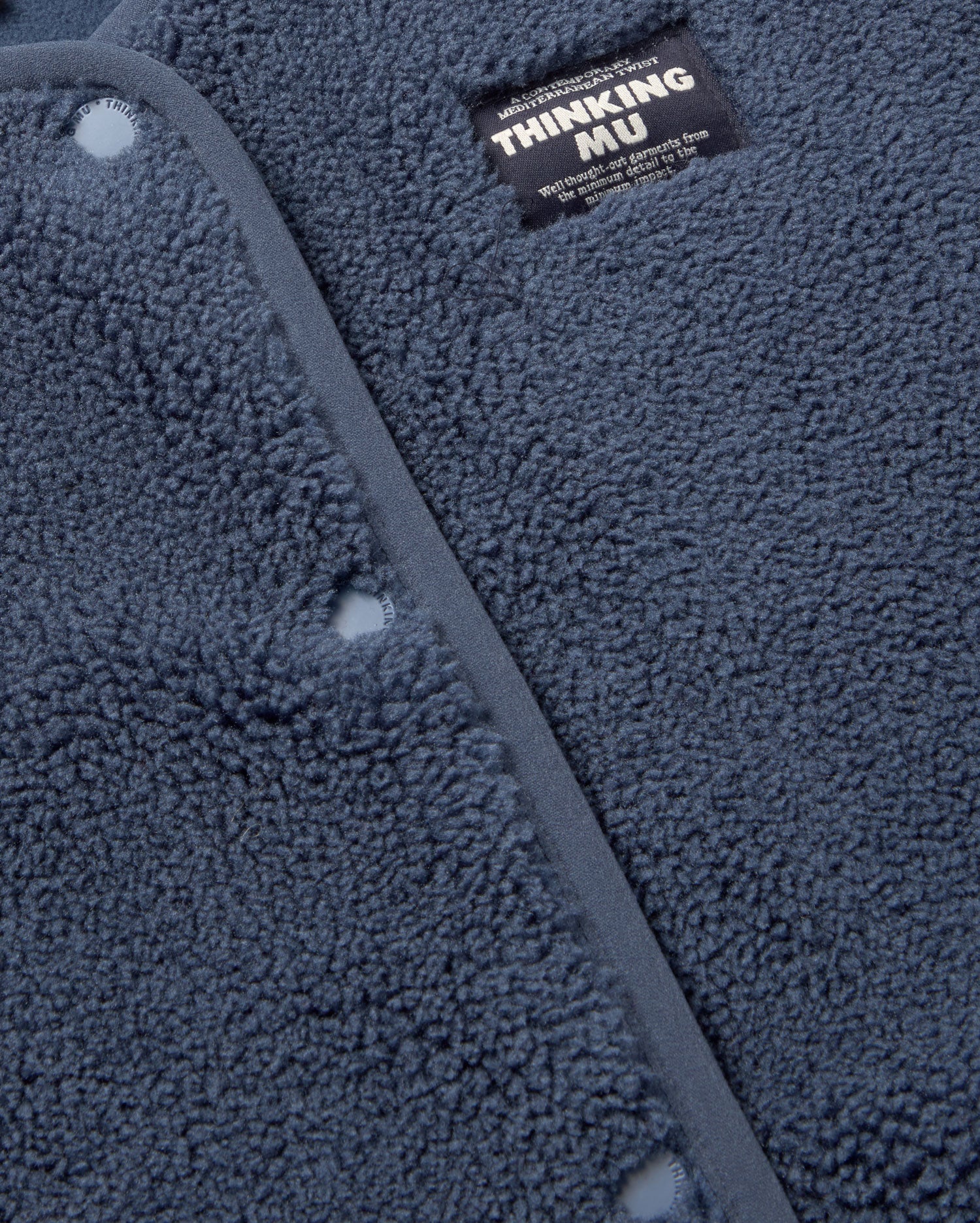 Thinking MU - FUZZ JAY VEST BLUE - WERTE FREUNDE