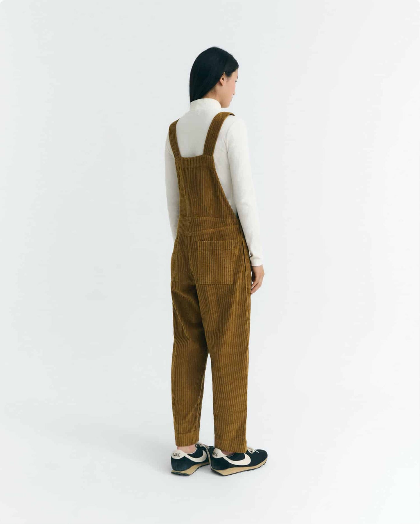 Thinking MU - LIGHT OAK CORDUROY LUZ JUMPSUIT BROWN - WERTE FREUNDE