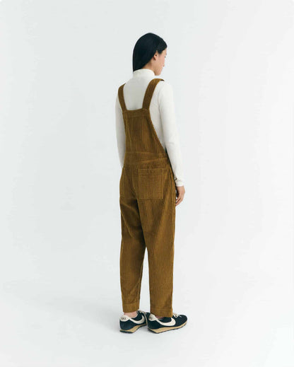 Thinking MU - LIGHT OAK CORDUROY LUZ JUMPSUIT BROWN - WERTE FREUNDE
