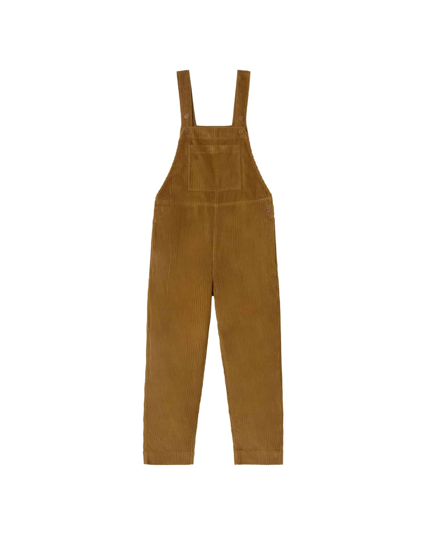 Thinking MU - LIGHT OAK CORDUROY LUZ JUMPSUIT BROWN - WERTE FREUNDE