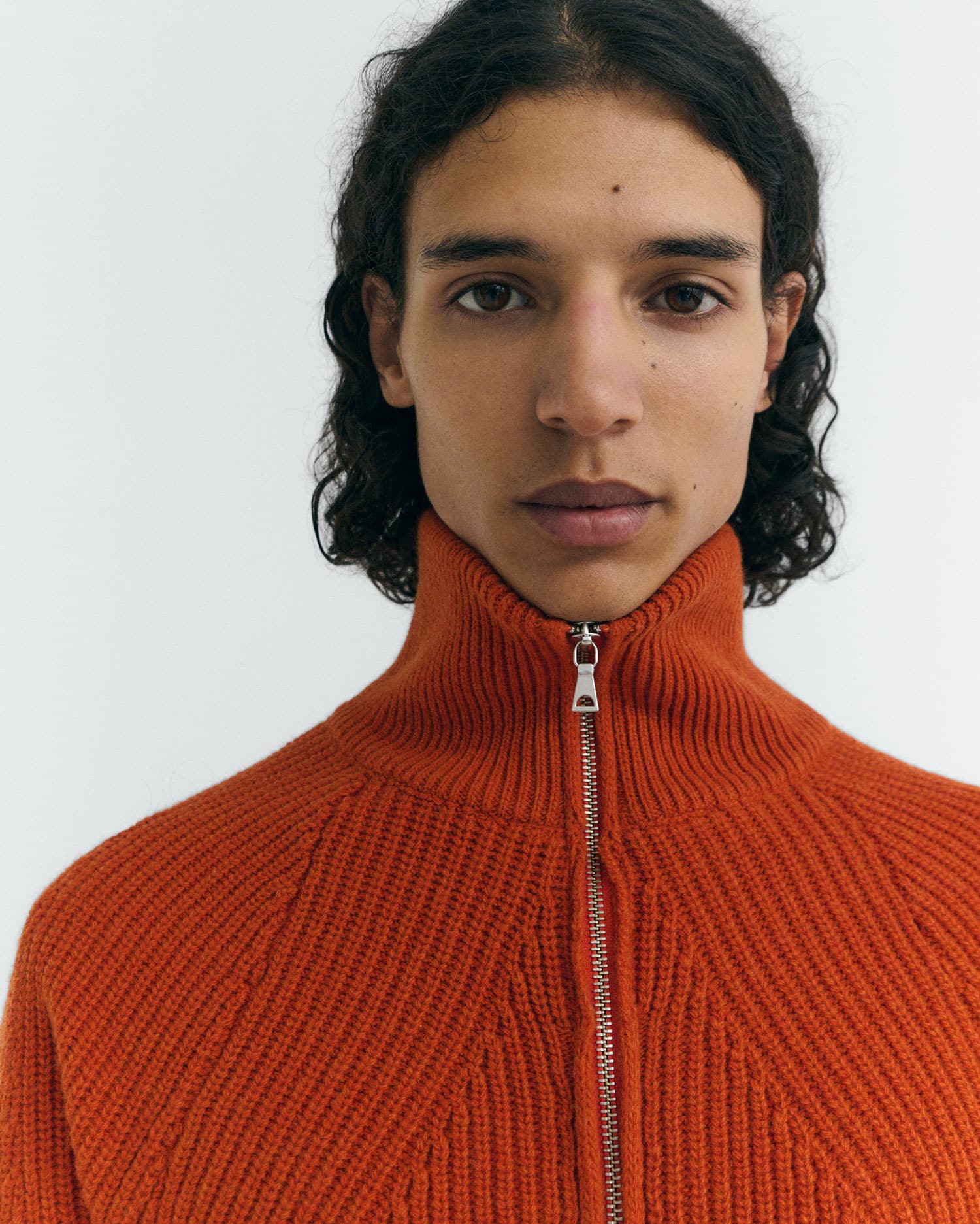 Thinking MU - APRICOT EKAIZ KNITTED SWEATER ORANGE - WERTE FREUNDE