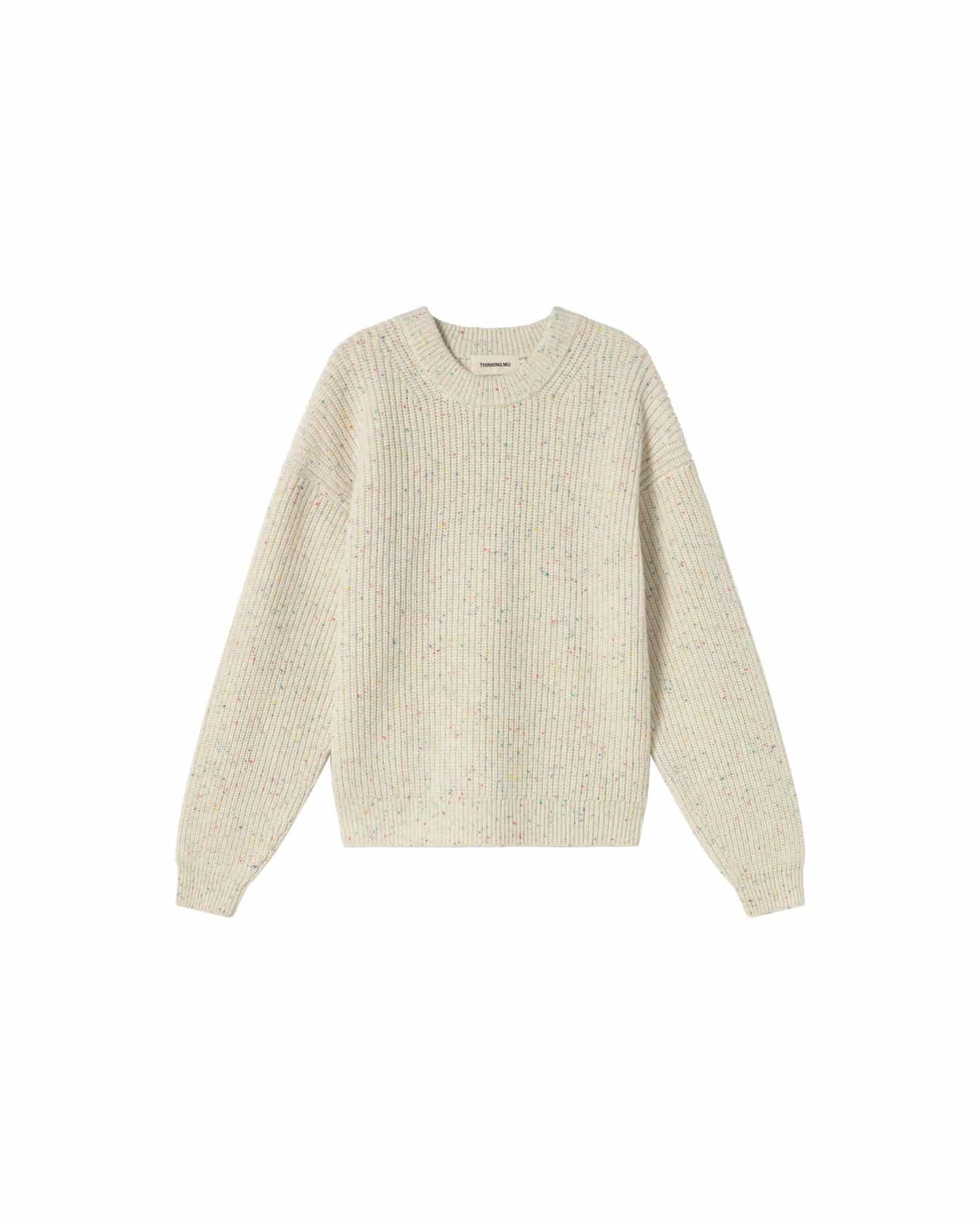 Thinking MU - ECRU CARMEN KNITTED SWEATER ECRU - WERTE FREUNDE