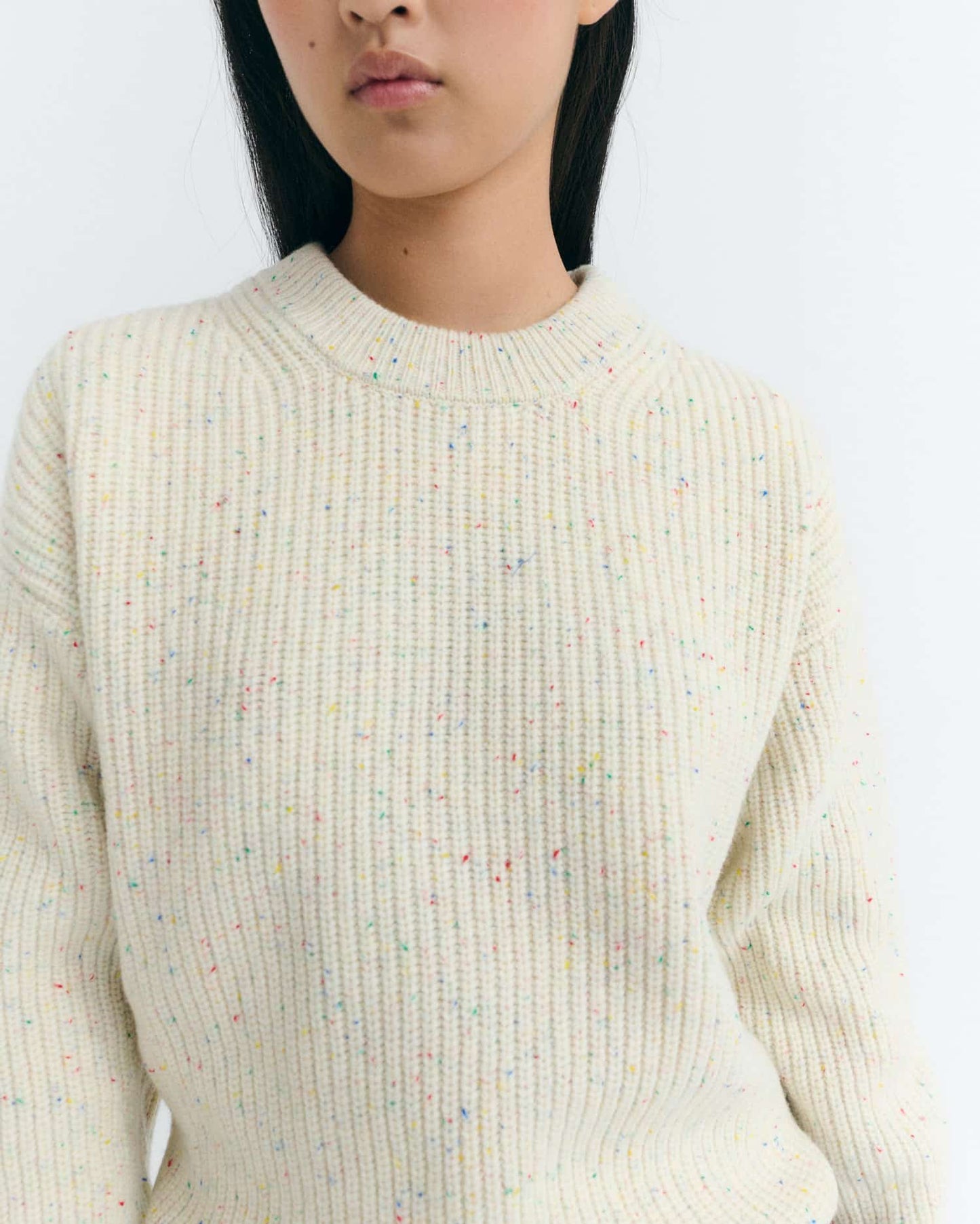 Thinking MU - ECRU CARMEN KNITTED SWEATER ECRU - WERTE FREUNDE
