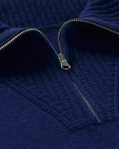 Thinking MU - INDIGO TANIT KNITTED SWEATER BLUE - WERTE FREUNDE