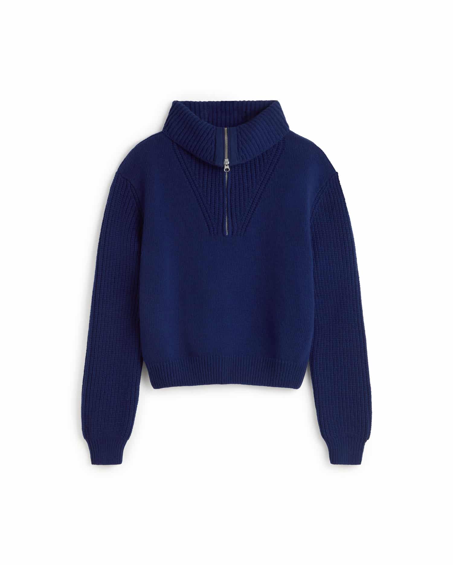 Thinking MU - INDIGO TANIT KNITTED SWEATER BLUE - WERTE FREUNDE