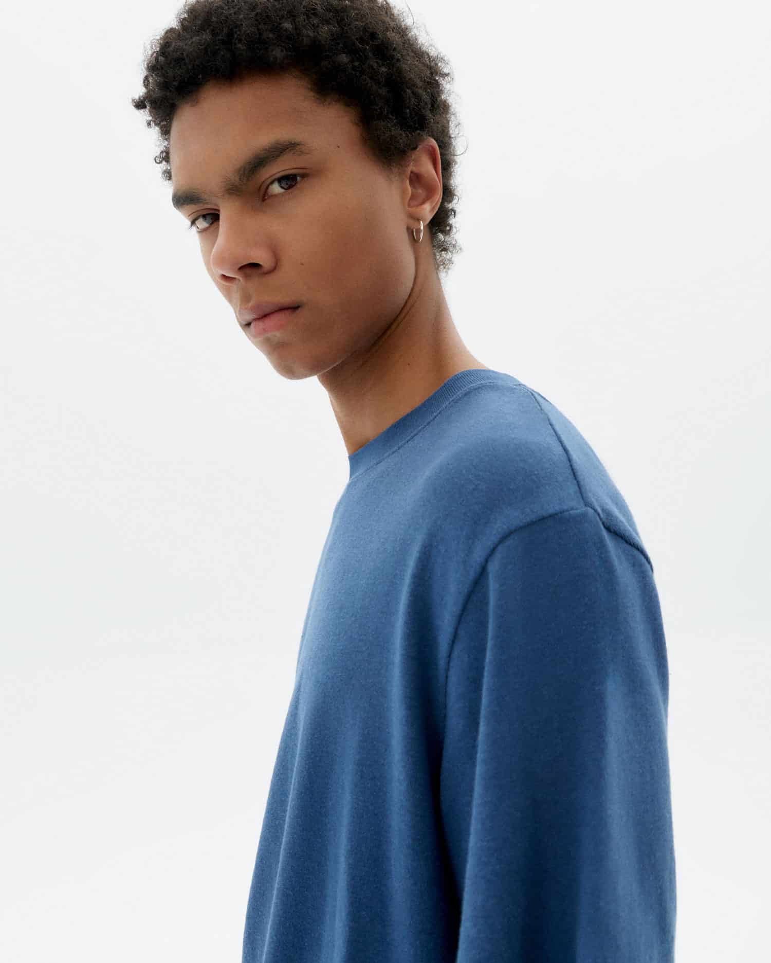 Thinking MU - DARK HERITAGE HEMP ROY TEE BLUE - WERTE FREUNDE