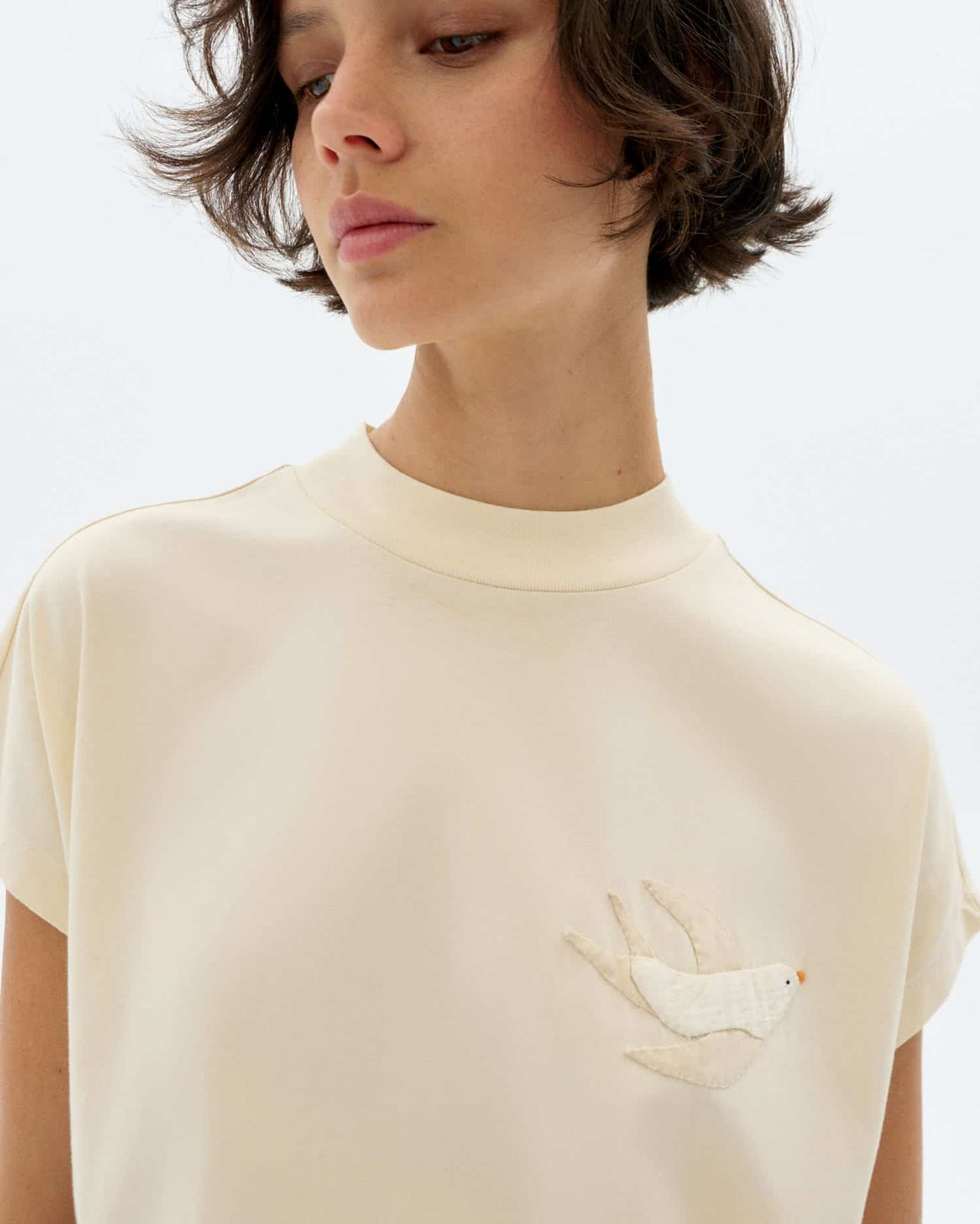 Thinking MU - BIRD VOLTA TEE WHITE - WERTE FREUNDE