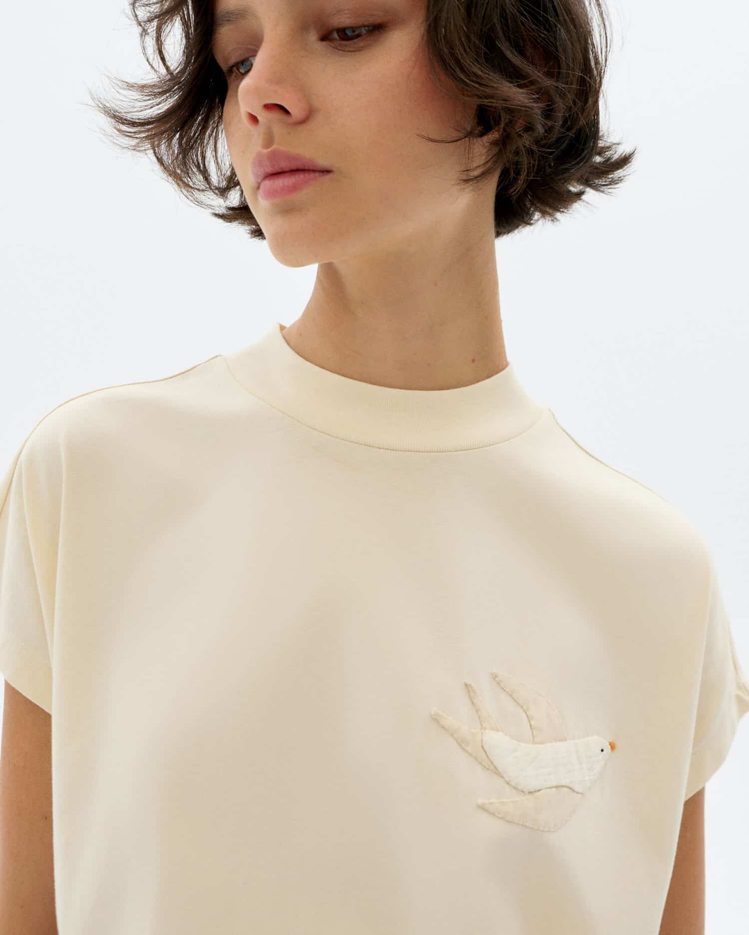 Thinking MU - BIRD VOLTA TEE WHITE - WERTE FREUNDE