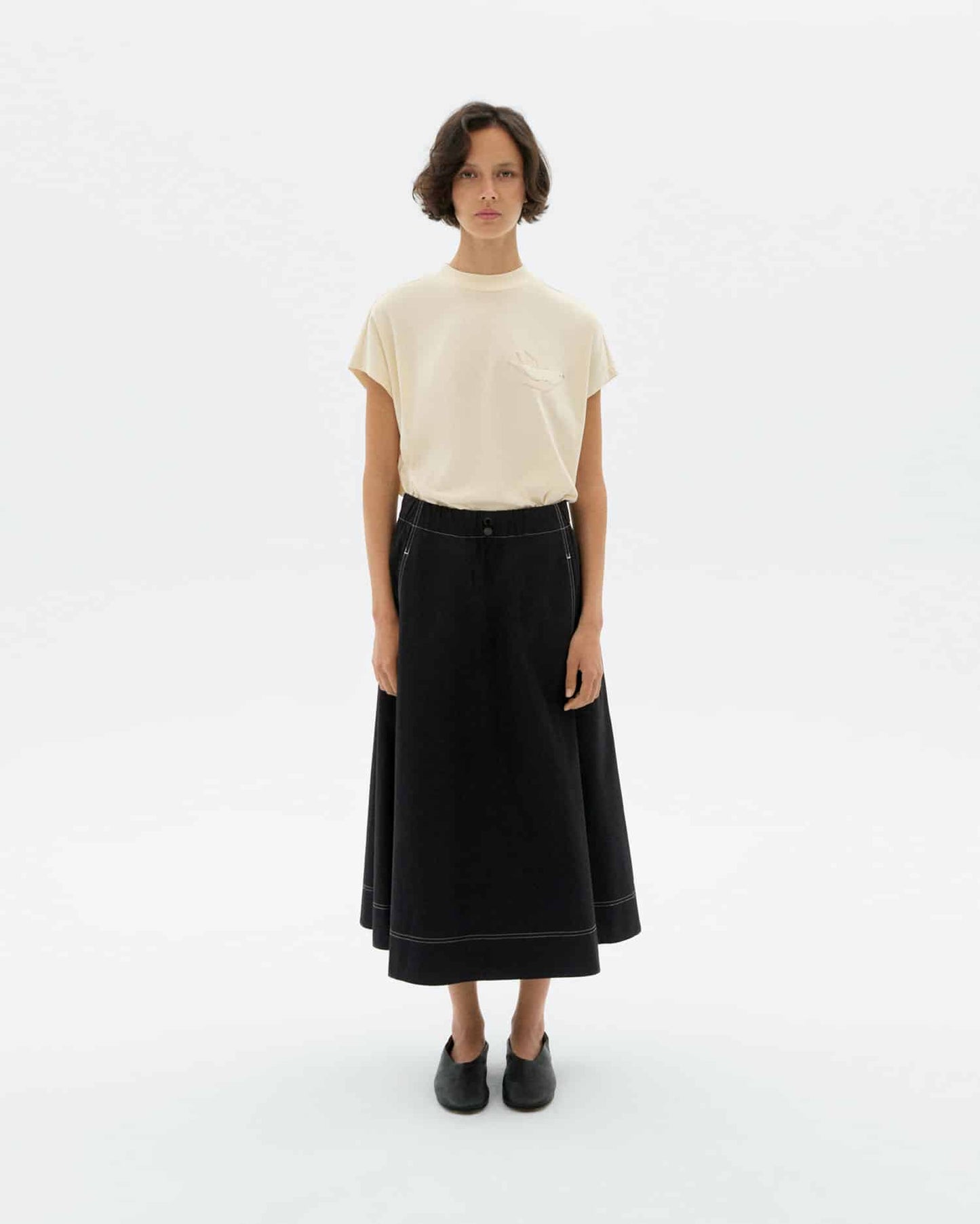 Thinking MU - BIRD VOLTA TEE WHITE - WERTE FREUNDE