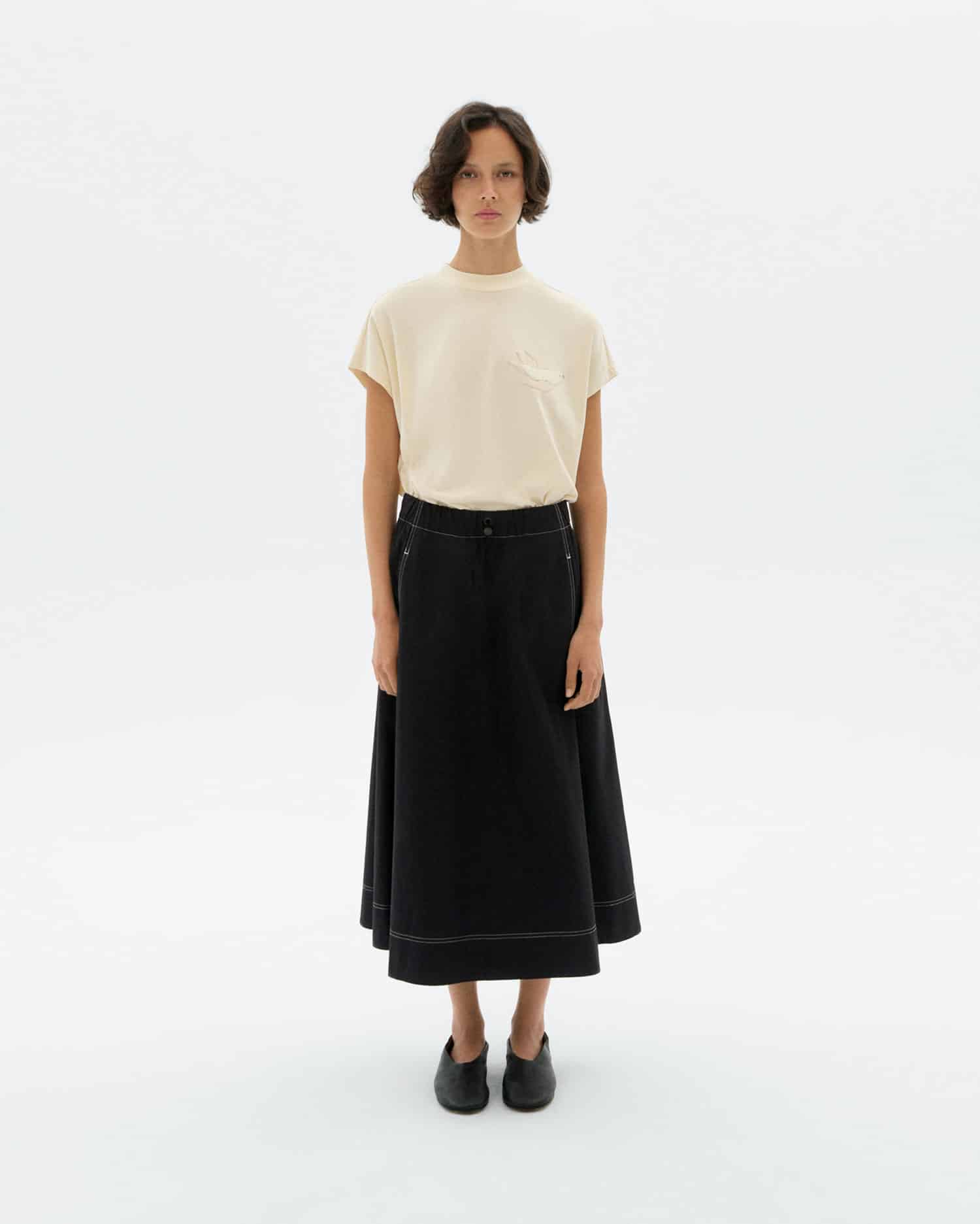 Thinking MU - BIRD VOLTA TEE WHITE - WERTE FREUNDE