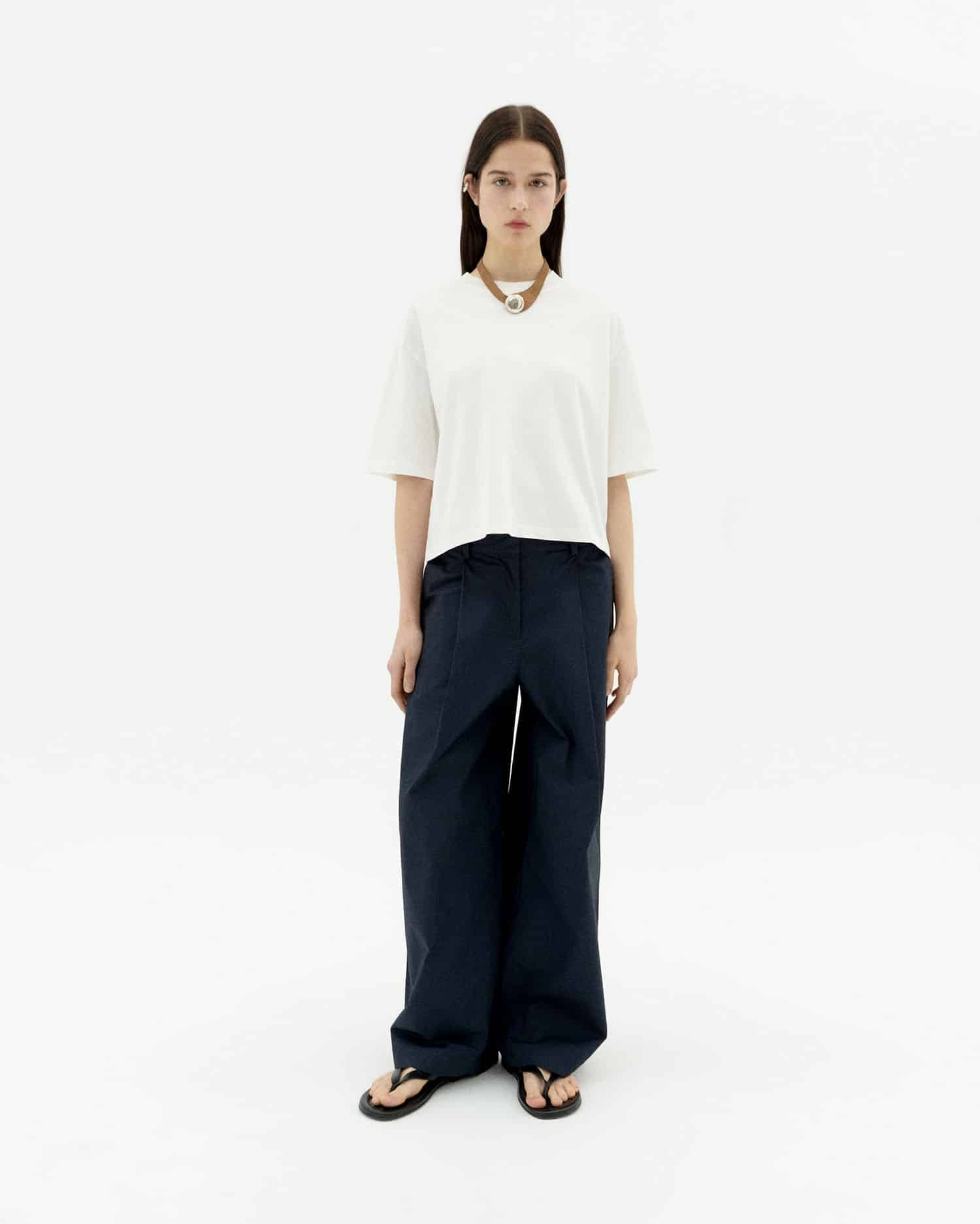 Thinking MU - WHITE LENA TEE WHITE - WERTE FREUNDE