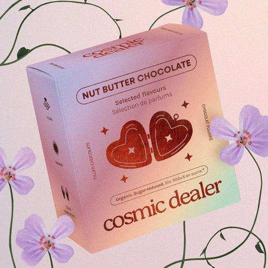 Cosmic Dealer - Nut Butter Chocolate Mixed Flavours - limited edition 4 x 20g - WERTE FREUNDE