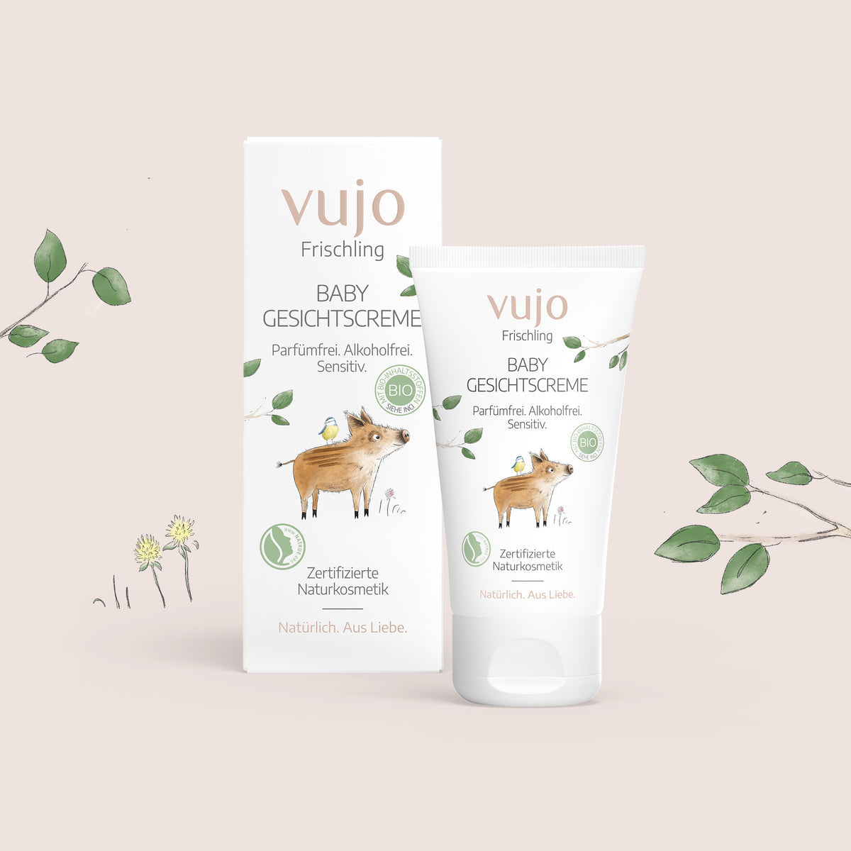 vujo - Baby Gesichtscreme 50ml - WERTE FREUNDE