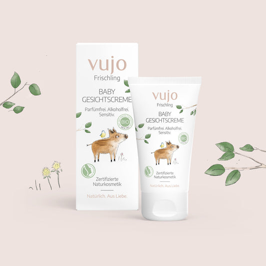 vujo - Baby Gesichtscreme 50ml - WERTE FREUNDE