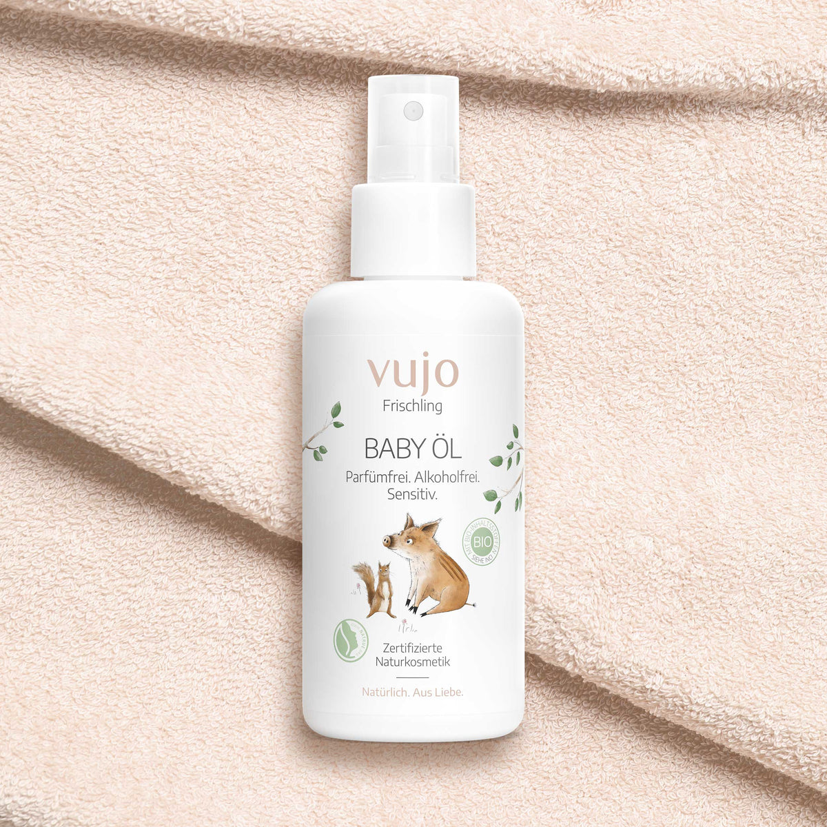 vujo - Baby Öl 100ml - WERTE FREUNDE