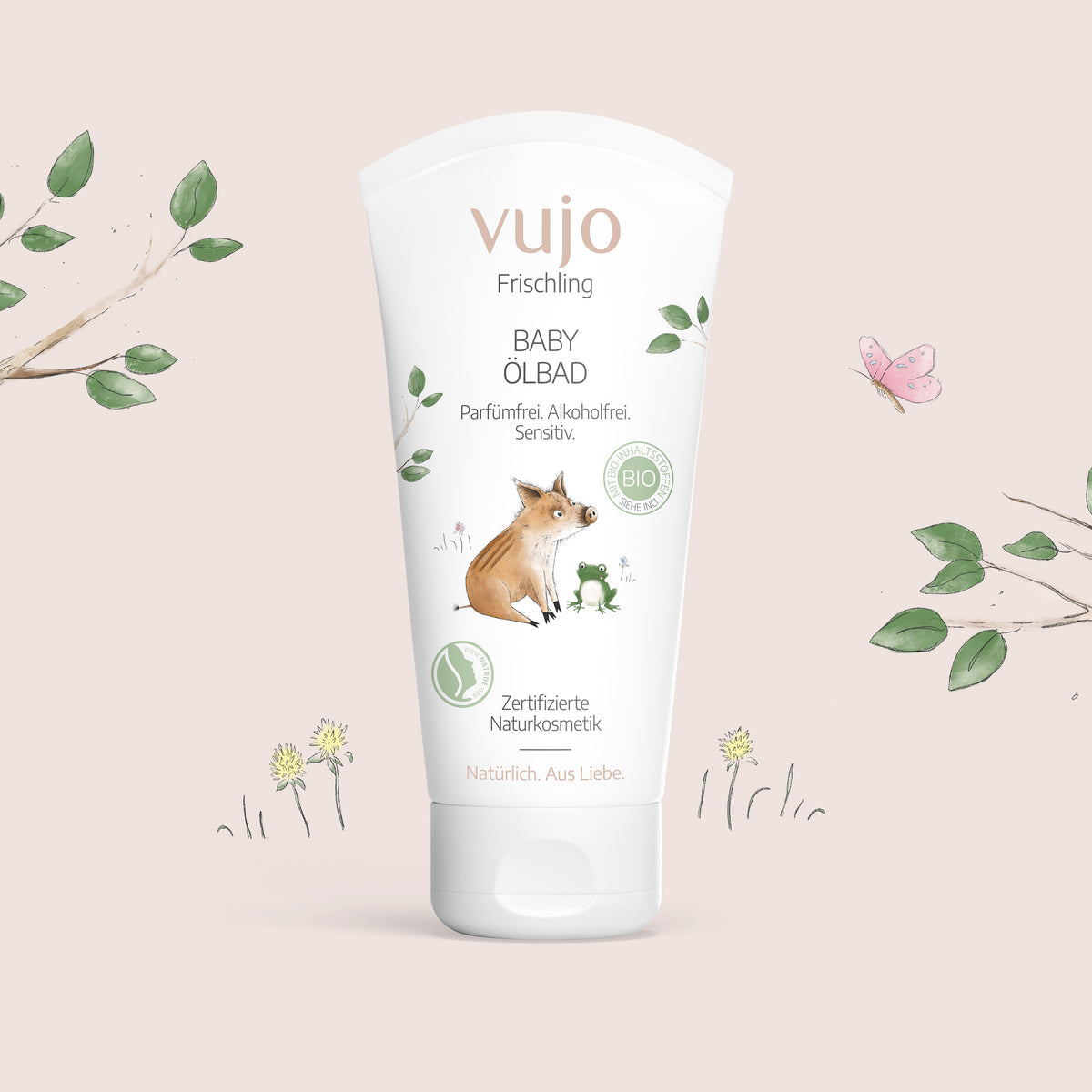 vujo - Baby Ölbad 150ml - WERTE FREUNDE