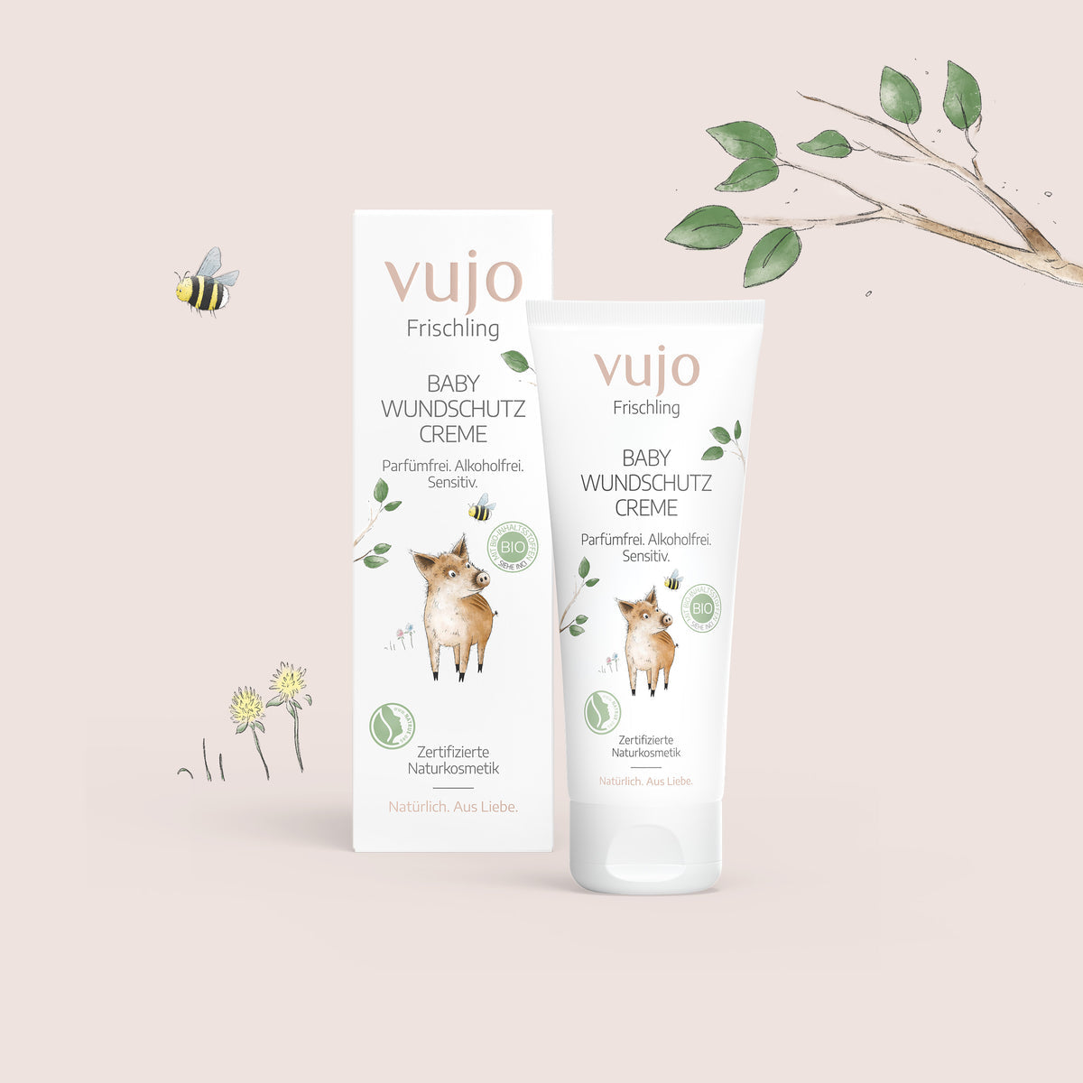 vujo - Baby Wundschutzcreme 75ml - WERTE FREUNDE
