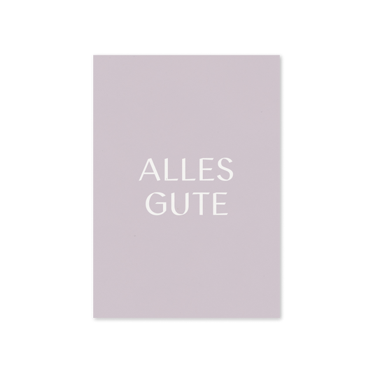 WERTE FREUNDE Papier - Grußkarte Alles Gute A6 hoch - WERTE FREUNDE