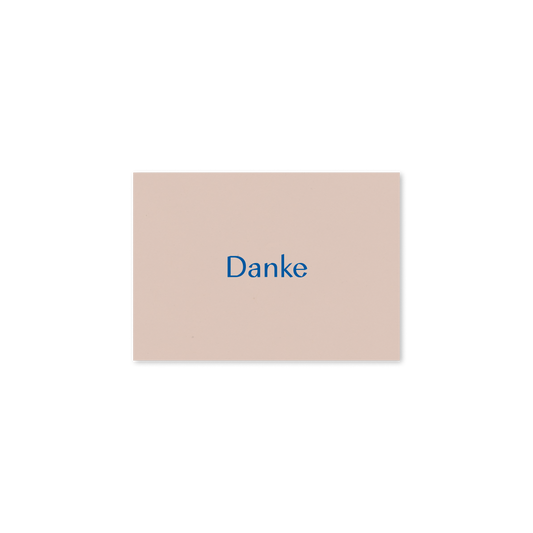 WERTE FREUNDE Papier - Grußkarte Danke A7 quer - WERTE FREUNDE