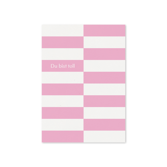 WERTE FREUNDE Papier - Grußkarte Du bist toll A6 hoch - WERTE FREUNDE