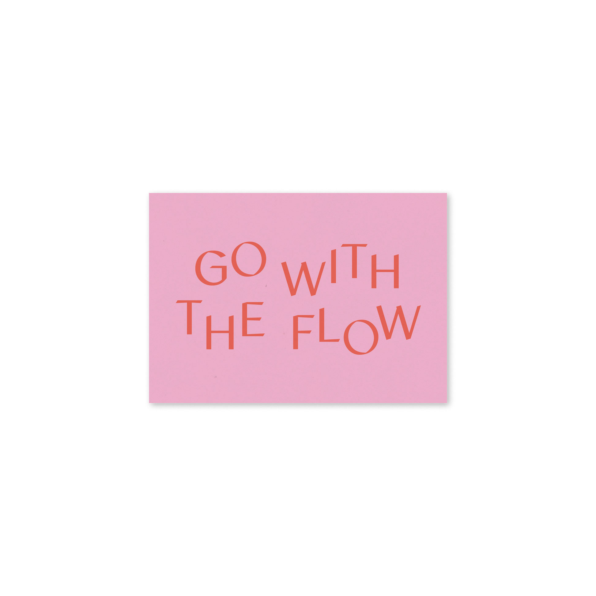 WERTE FREUNDE Papier - Grußkarte Go with the Flow A7 quer - WERTE FREUNDE