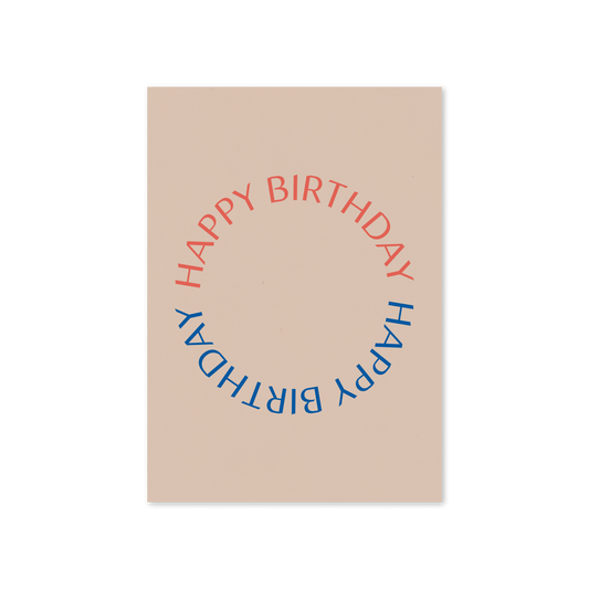 WERTE FREUNDE Papier - Grußkarte Happy Birthday A6 hoch - WERTE FREUNDE