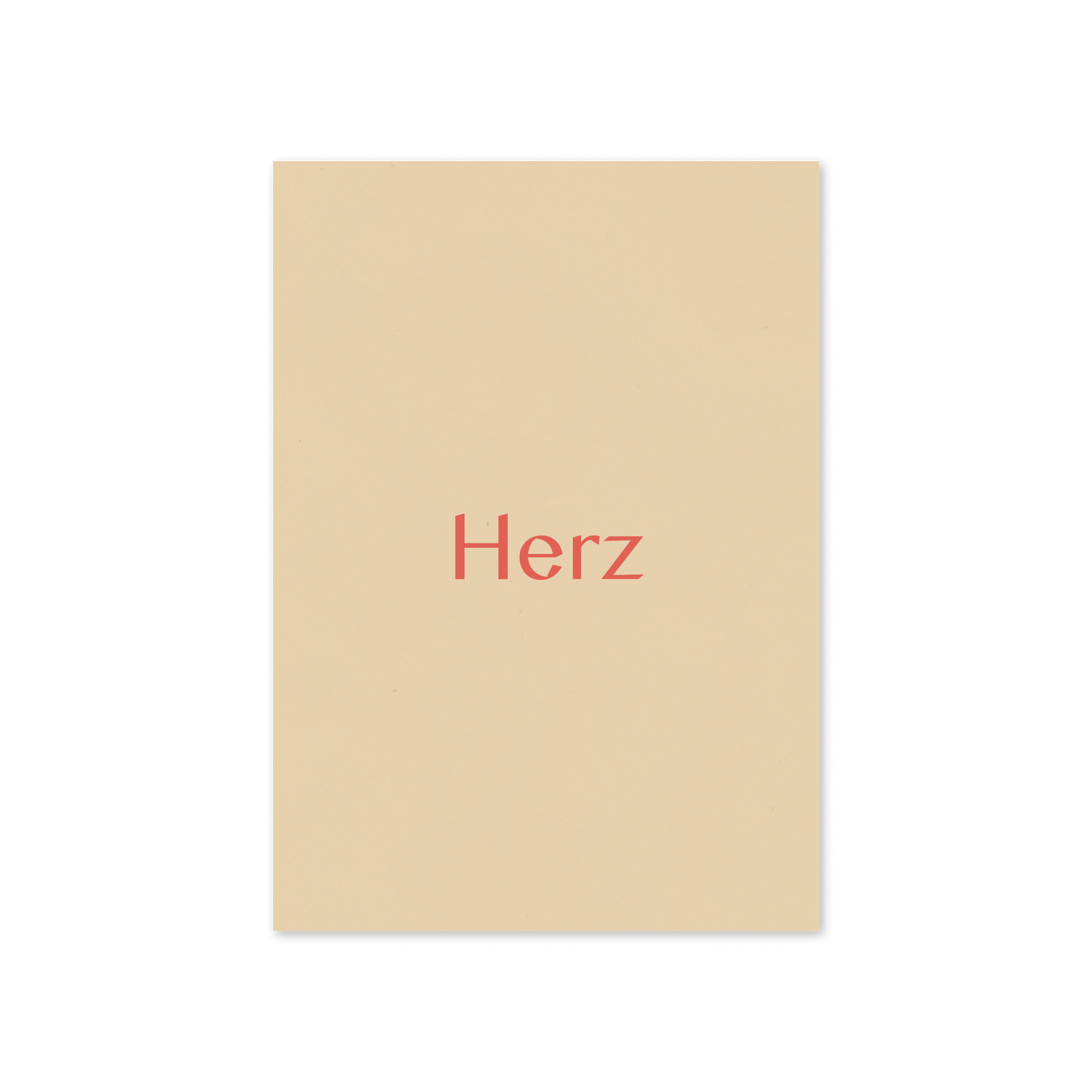 WERTE FREUNDE Papier - Grußkarte Herz A6 hoch - WERTE FREUNDE