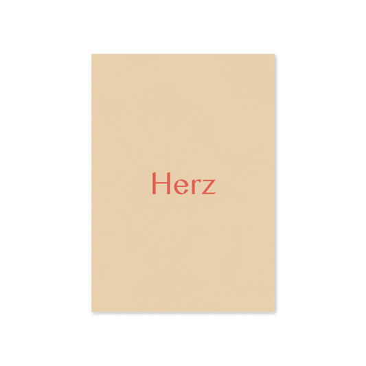 WERTE FREUNDE Papier - Grußkarte Herz A6 hoch - WERTE FREUNDE